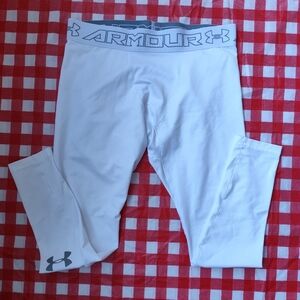 Under Armour Mens ColdGear Compression Leggings White Size XL